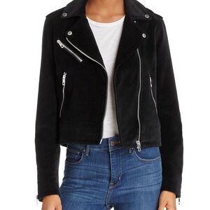 Rag & bone Mercer Velvet Motorcycle Jacket